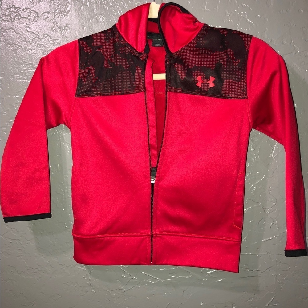 (Set) Under Armour kids zip hoodie jacket & pants.